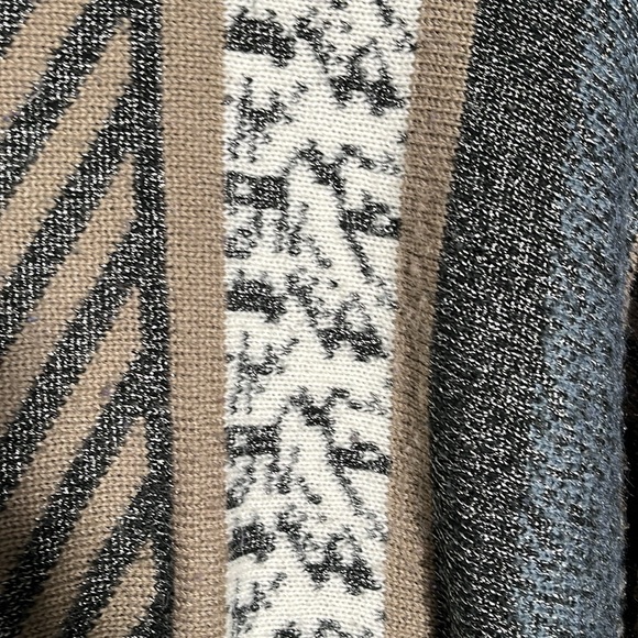 Couture Lady Vintage, Gray Tape, Abstract Sweater L - Picture 3 of 3